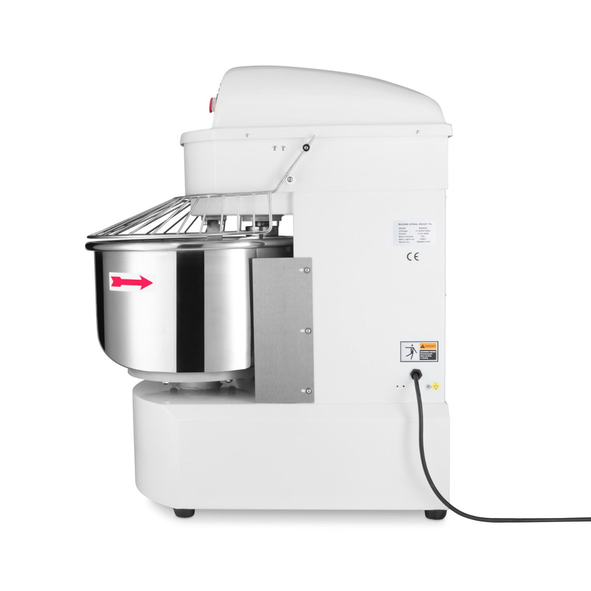 Amasadora - Profesional - 75L - 48kg Masa - 2 Velocidades