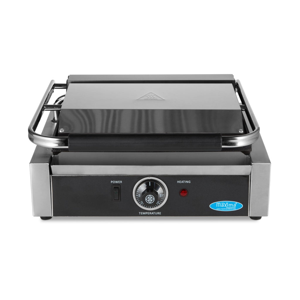Grill a contatto - Professionale - rigato - piastra singola - 33,5cm
