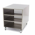 Mesa de la Máquina Acero Inoxidable - Profesional - 60 x 80cm - 120kg Capacidad de Carga - con Ruedas