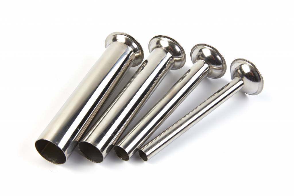 Sausage Stuffer - Profesional - Filling Tubes Stainless Steel - 4 pcs