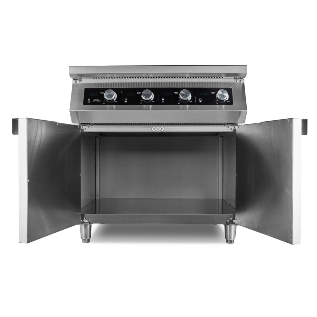Cocina por Inducción 700 – 4 Quemadores – 17000W – con Soporte - Profesional