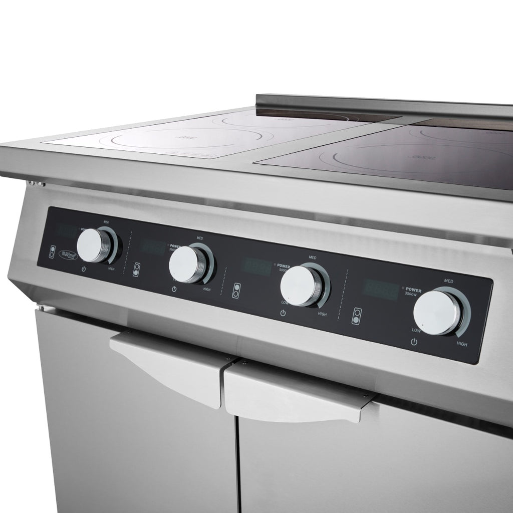 Cocina por Inducción 700 – 4 Quemadores – 17000W – con Soporte - Profesional