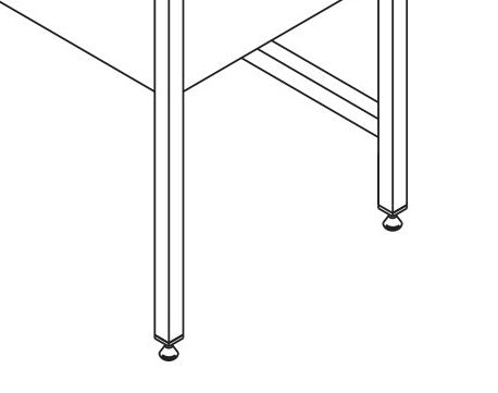 Spültisch - Professionell - 150 x 70cm - mit 2 Becken und Spritzschutz