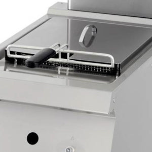 Heavy Duty Friggitrice - Professionale - 1 x 12L - Unità Singola - 70cm di Profondità - con Rubinetto di Scarico - Gas