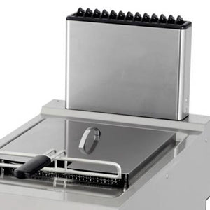 Heavy Duty Friggitrice - Professionale - 1 x 12L - Unità Singola - 70cm di Profondità - con Rubinetto di Scarico - Gas