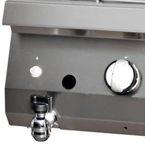 Heavy-Duty-Bain-Marie - Professionell - Einzelgerät - 70cm tief - Gas