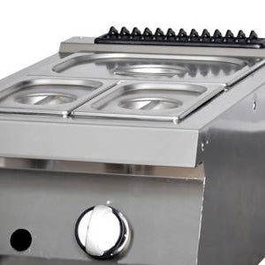 Heavy-Duty-Bain-Marie - Professionell - Einzelgerät - 70cm tief - Gas