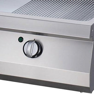 Heavy Duty Plancha - Profesional - Medio Ranurado - Unidad Doble - 70cm de Profundidad - Eléctrico
