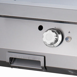 Heavy Duty Plancha - Profesional - Medio Ranurado - Unidad Doble - 70cm de Profundidad - Gas
