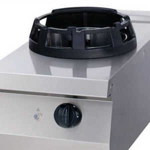 Heavy Duty Wok-Kocher - Professionell - Ø28,5cm Kochring - Einzelgerät - 70cm Tiefe - Gas