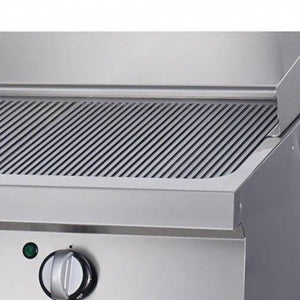 Heavy Duty Grillplatte - Professionell - Gerillt - Doppelgerät - 70cm Tiefe - Gas