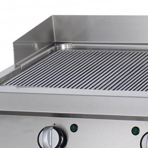 Heavy Duty Grillplatte - Professionell - Gerillt - Doppelgerät - 70cm Tiefe - Gas