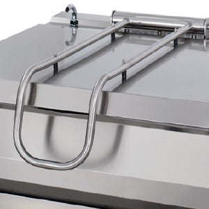 Heavy Duty Bratt-Pfanne - Professionell - 50L - Doppelgerät - 70cm Tiefe - Gas