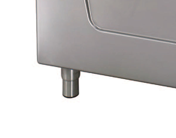 Heavy Duty Cucina a gas - Professionale - 4 fuochi - Unità doppia - Profondità 70cm - 34 kW - Gas con forno incluso