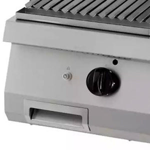 Heavy Duty Lavastein-Grill - Professionell - Einzelgerät - 70cm Tiefe - Gas