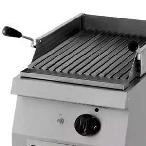 Heavy Duty Lavastein-Grill - Professionell - Einzelgerät - 70cm Tiefe - Gas