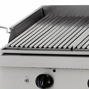 Heavy Duty Lavastein-Grill - Professionell - Doppelgerät - 70cm Tiefe - Gas