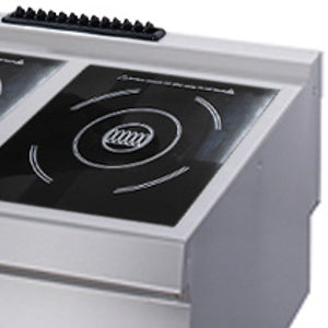 Heavy Duty Induktionskochplatte - Professionell - 2 Kochzonen - Doppeleinheit - 70cm Tiefe - Elektrisch