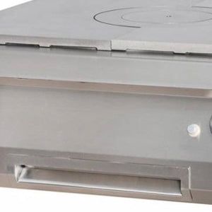 Heavy Duty Cucina a Piastra Radiante - Professionale - 1 Fuoco - Unità Doppia - 70cm di Profondità - Gas