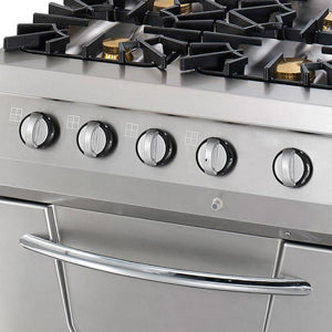 Premium Estufa de Cocina - Profesional - 4 Quemadores - Unidad Doble - 90cm de Profundidad - Gas