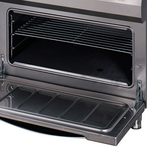 Premium Gasherd - Professionell - 6 Brenner - Dreifachgerät - 90cm Tiefe - mit Backofen - Gas