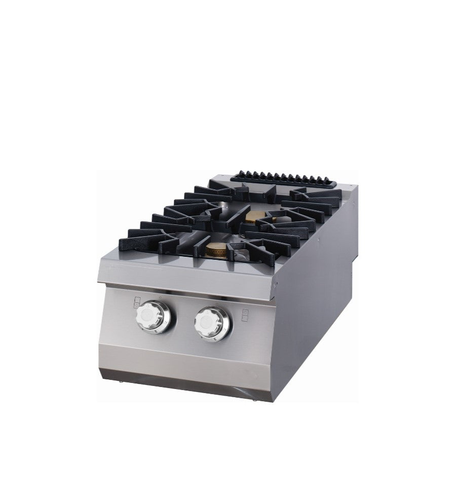 Premium-Kochfeld - Professionell - 2 Brenner - Einzeleinheit - 90cm Tiefe - Gas