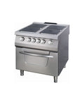 Cucina Premium - Professionale - 4 Piastre - Unità Doppia - 90cm di Profondità - Elettrica