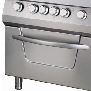 Cucina Premium - Professionale - 4 Piastre - Unità Doppia - 90cm di Profondità - Elettrica