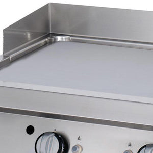 Premium-Grillplatte - Professionell - Glattes Chrom - Doppeleinheit - 90cm Tiefe - Gas