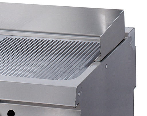 Premium-bakplaat - Professioneel - Cromo Halfgeribbeld - Dubbele unit - 90cm diep - Elektrisch
