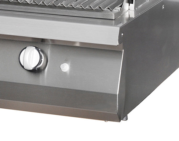 Premium-Lavasteingrill - Professionell - Doppelgerät - 90cm tief - Gas