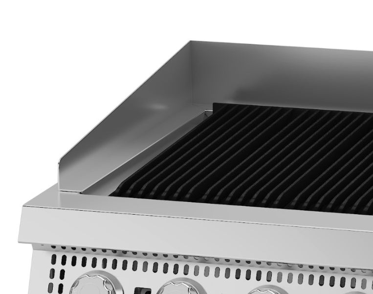 Premium Chargrill - Profesional - 5 Zonas - Unidad Doble - 90cm de Profundidad - Gas