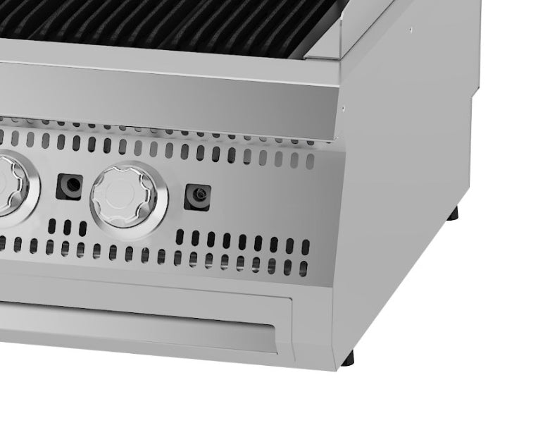 Premium Chargrill - Profesional - 5 Zonas - Unidad Doble - 90cm de Profundidad - Gas