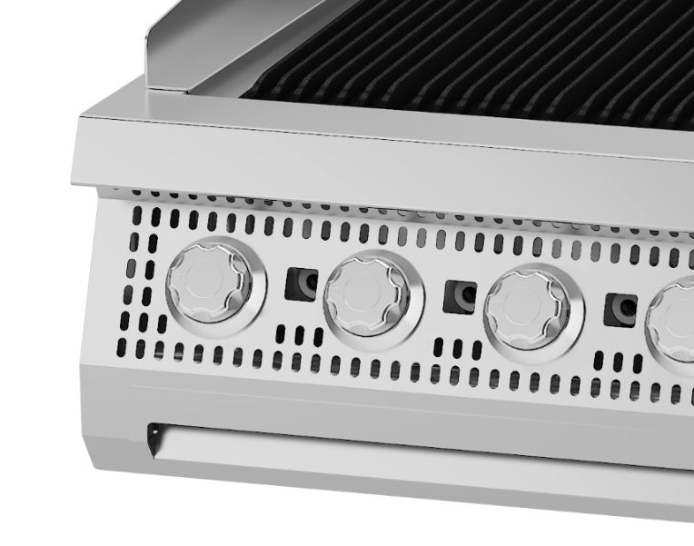 Premium Chargrill - Profesional - 5 Zonas - Unidad Doble - 90cm de Profundidad - Gas