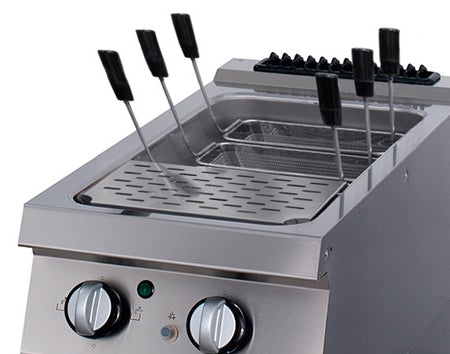 Premium Cocedor de Pasta - Profesional - Unidad Individual - 90cm de Profundidad - Gas
