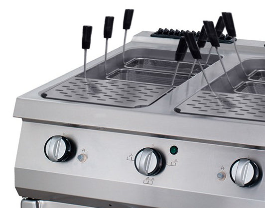 Premium Cocedor de Pasta - Profesional - Unidad Doble - 90cm de Profundidad - Gas