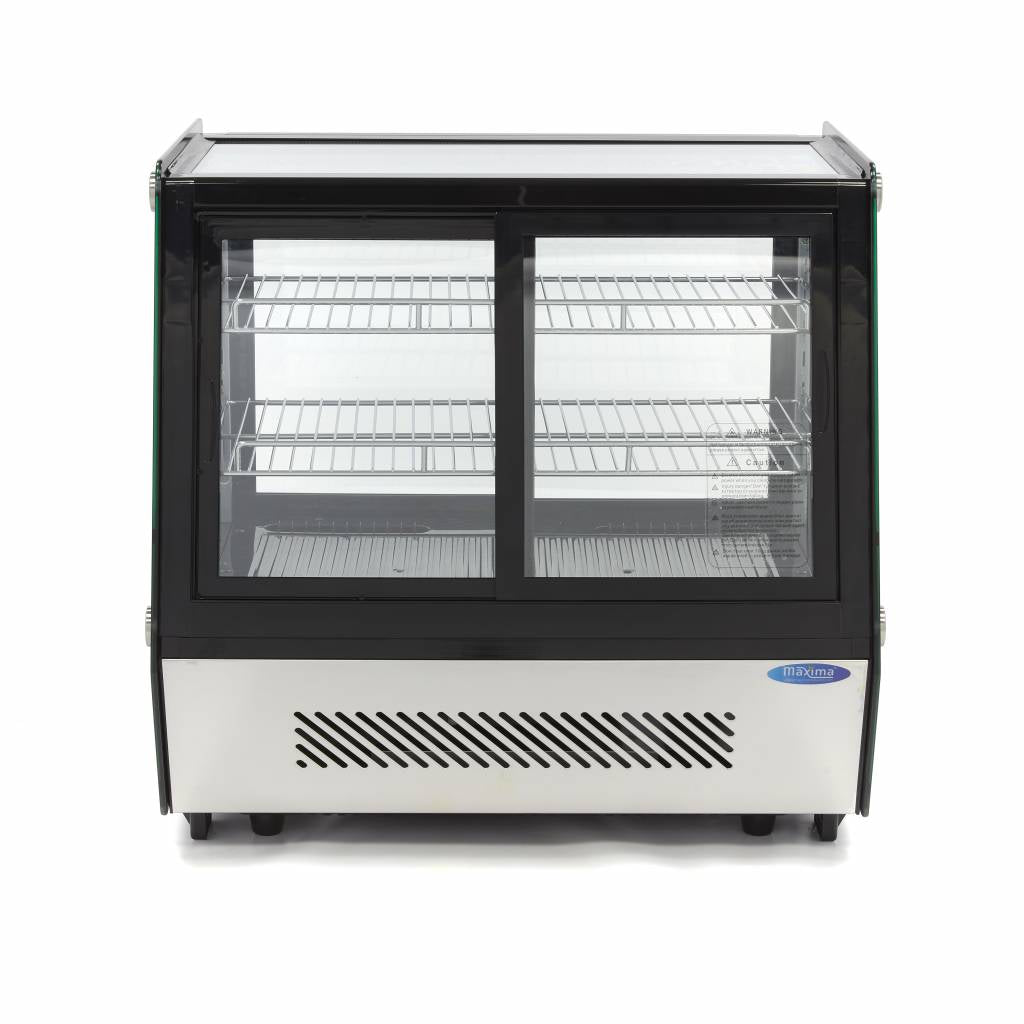 Frigorífico Expositor - Profesional - 125L - 71cm - Puertas Correderas Delanteras y Traseras