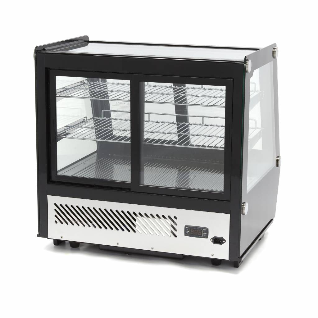 Frigorífico Expositor - Profesional - 125L - 71cm - Puertas Correderas Delanteras y Traseras