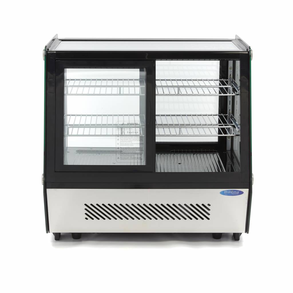 Frigorífico Expositor - Profesional - 125L - 71cm - Puertas Correderas Delanteras y Traseras