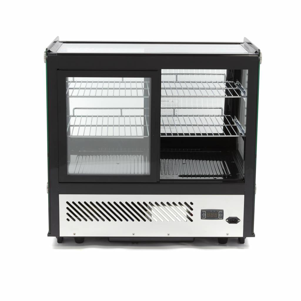 Frigorífico Expositor - Profesional - 125L - 71cm - Puertas Correderas Delanteras y Traseras