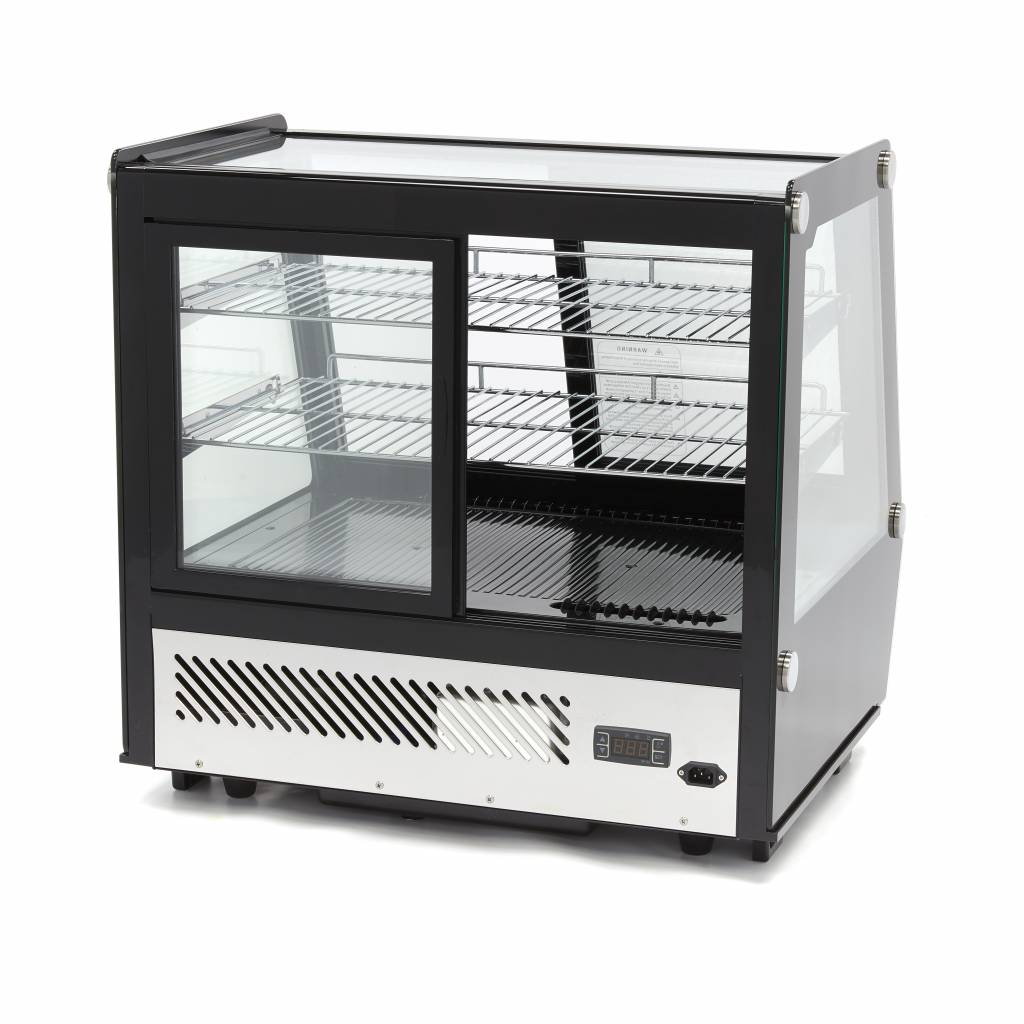 Frigorífico Expositor - Profesional - 125L - 71cm - Puertas Correderas Delanteras y Traseras
