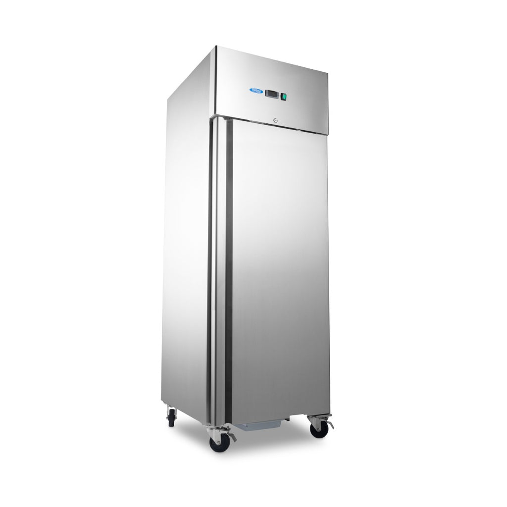 Frigorífico - Profesional - 700L - 3 Estantes Regulables (2/1 GN) - sobre Ruedas - Acero Inoxidable