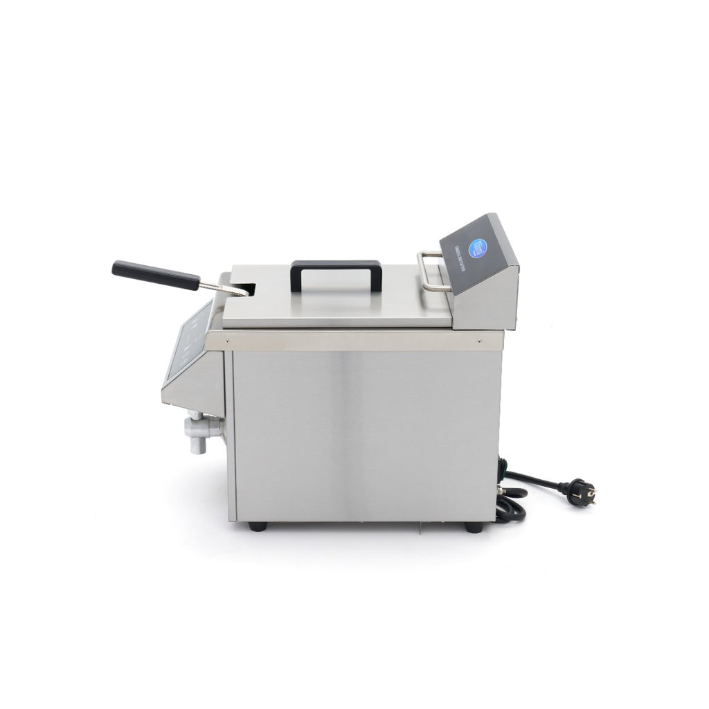 Induktionsfritteuse - Professionell - 8L - 1 Korb - Mit Ablasshahn