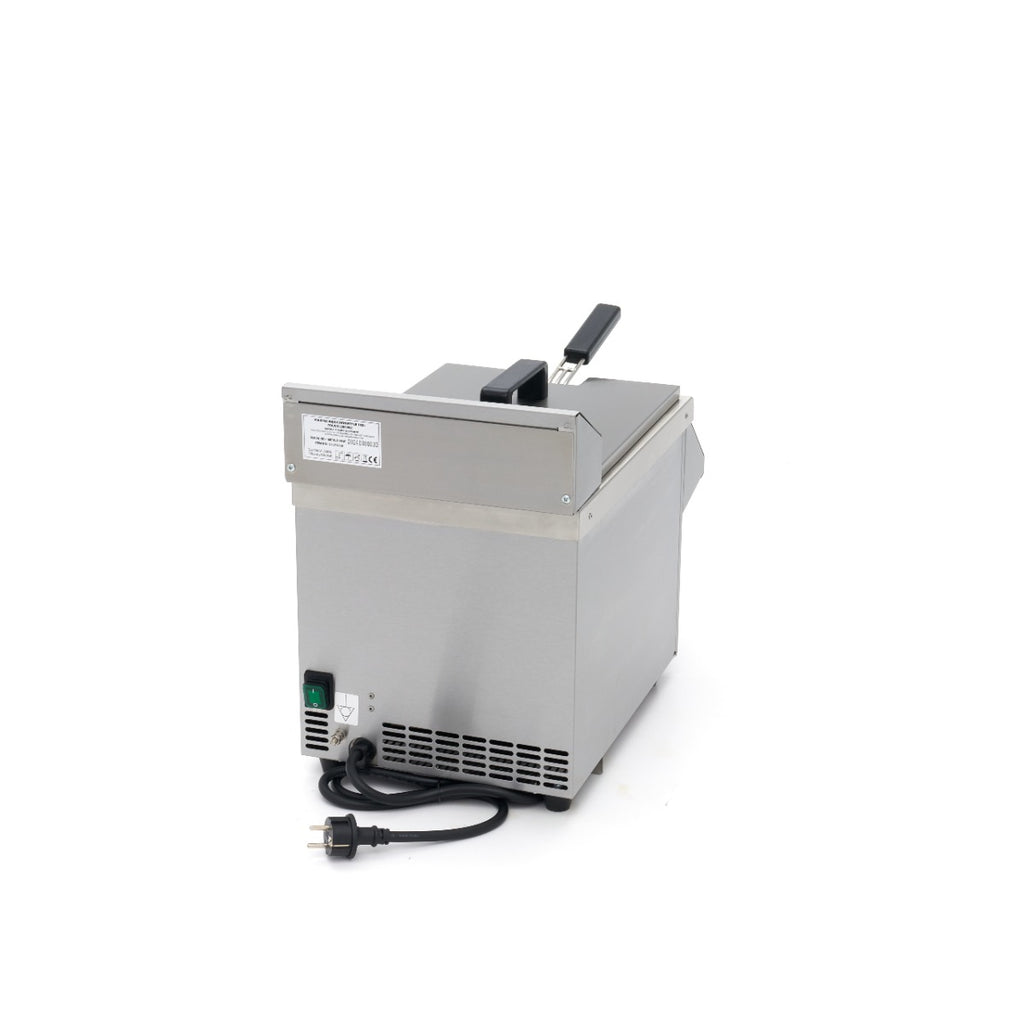Induktionsfritteuse - Professionell - 8L - 1 Korb - Mit Ablasshahn