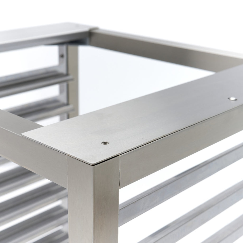 Supporto per forno combinato a vapore 4/6/10x 1/1 GN - Professionale - con ripiano
