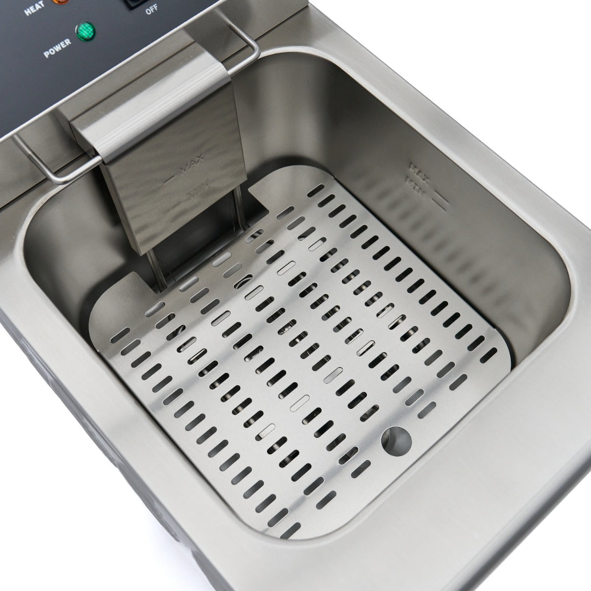 Fritadeira - Profissional - 16L - 1 cesto - com torneira de drenagem e suporte - 230V