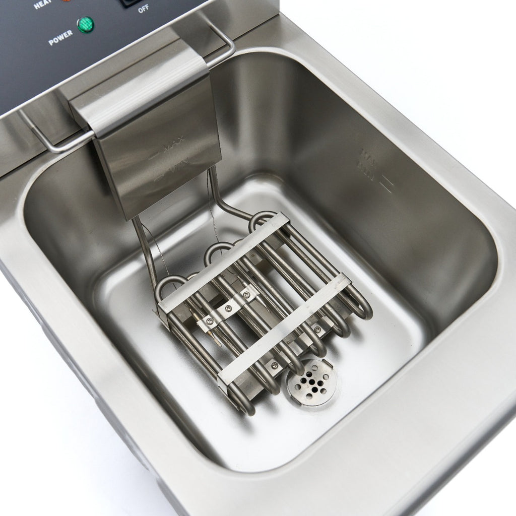 Fritadeira - Profissional - 16L - 1 cesto - com torneira de drenagem e suporte - 230V