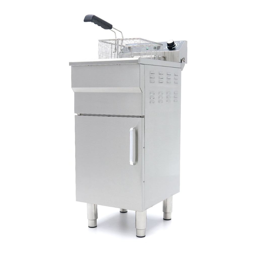 Fritadeira - Profissional - 16L - 1 cesto - com torneira de drenagem e suporte - 230V