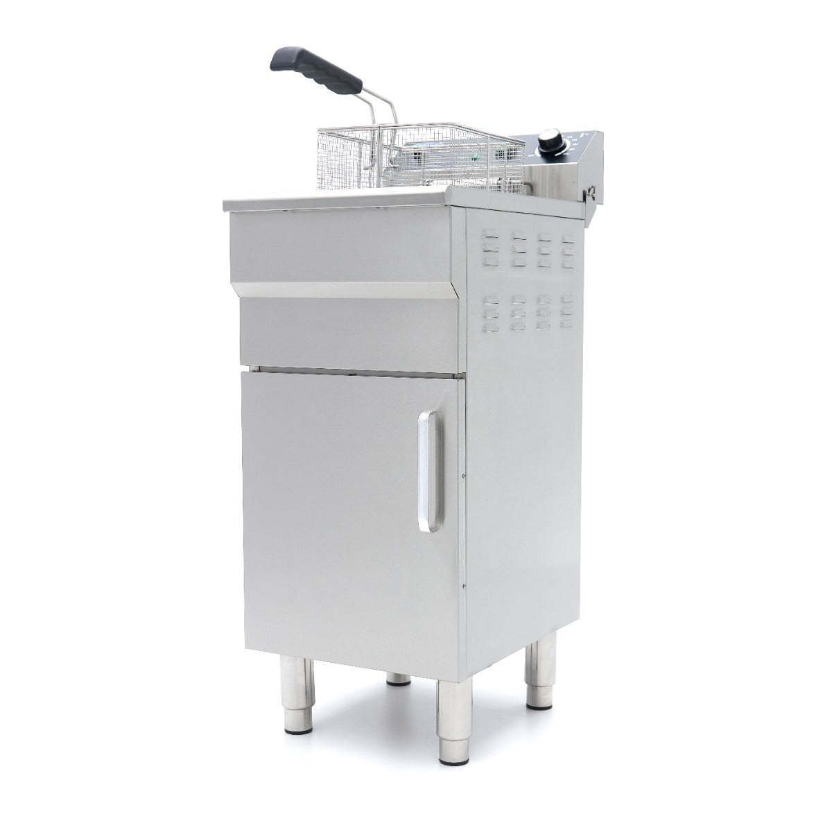 Fritadeira - Profissional - 16L - 1 cesto - com torneira de drenagem e suporte - 230V