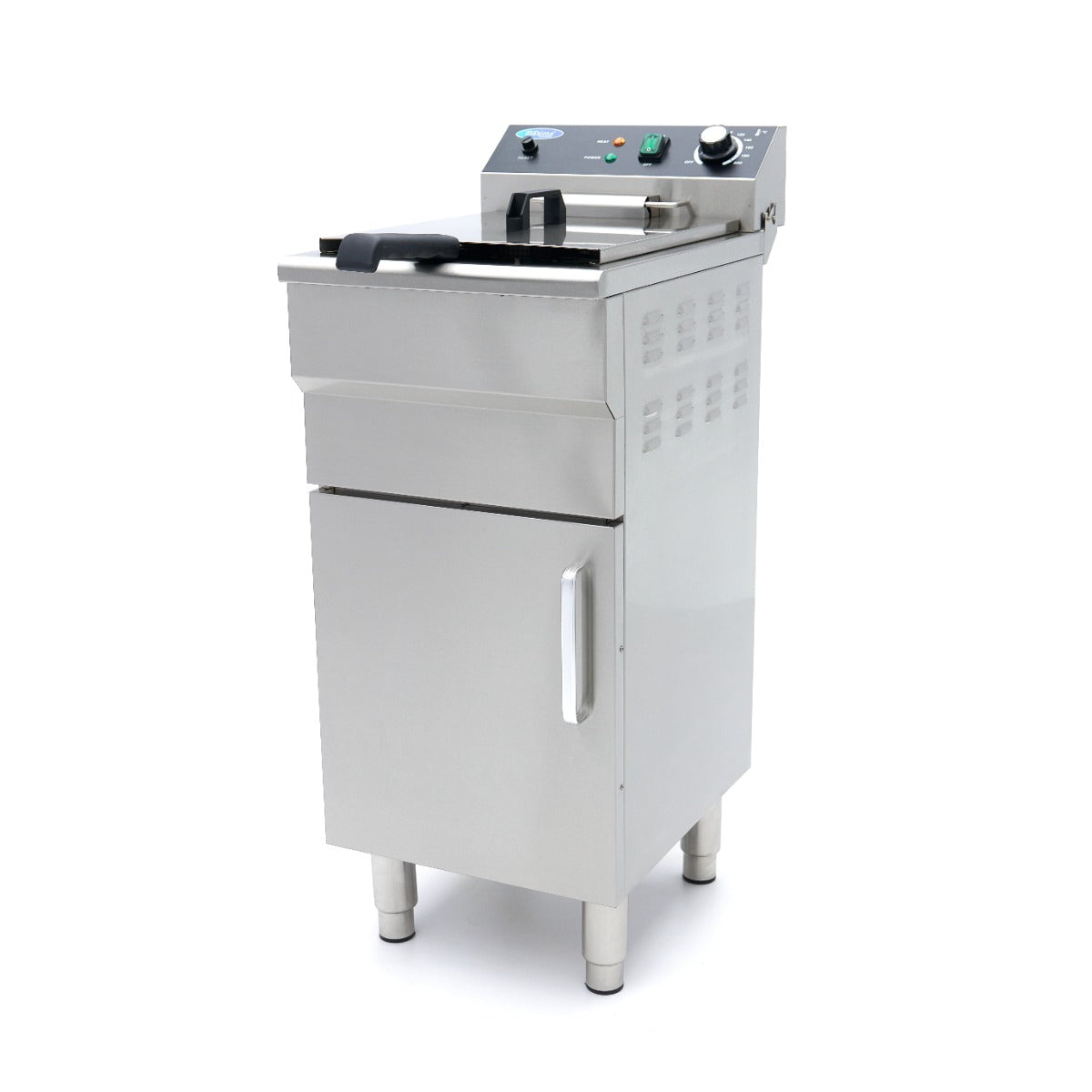 Fritadeira - Profissional - 16L - 1 cesto - com torneira de drenagem e suporte - 230V
